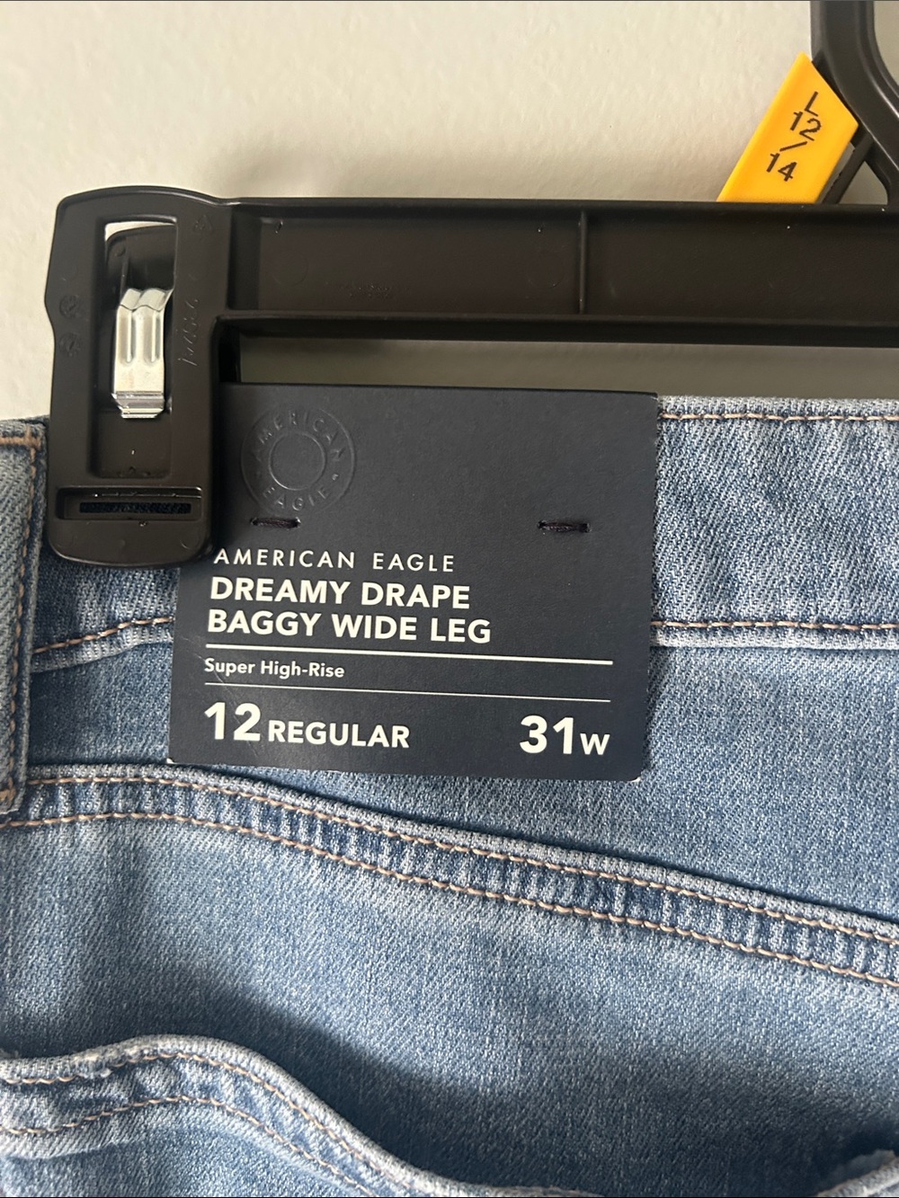 NWT American Eagle Outfitter Women’s Baggy Wide Leg Super Stretch High-Rise - Picture 5 of 5
